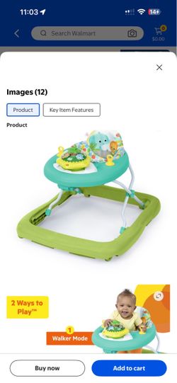 Baby Activity Walker with Play Tray