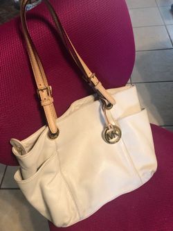 MK tote purse - off white