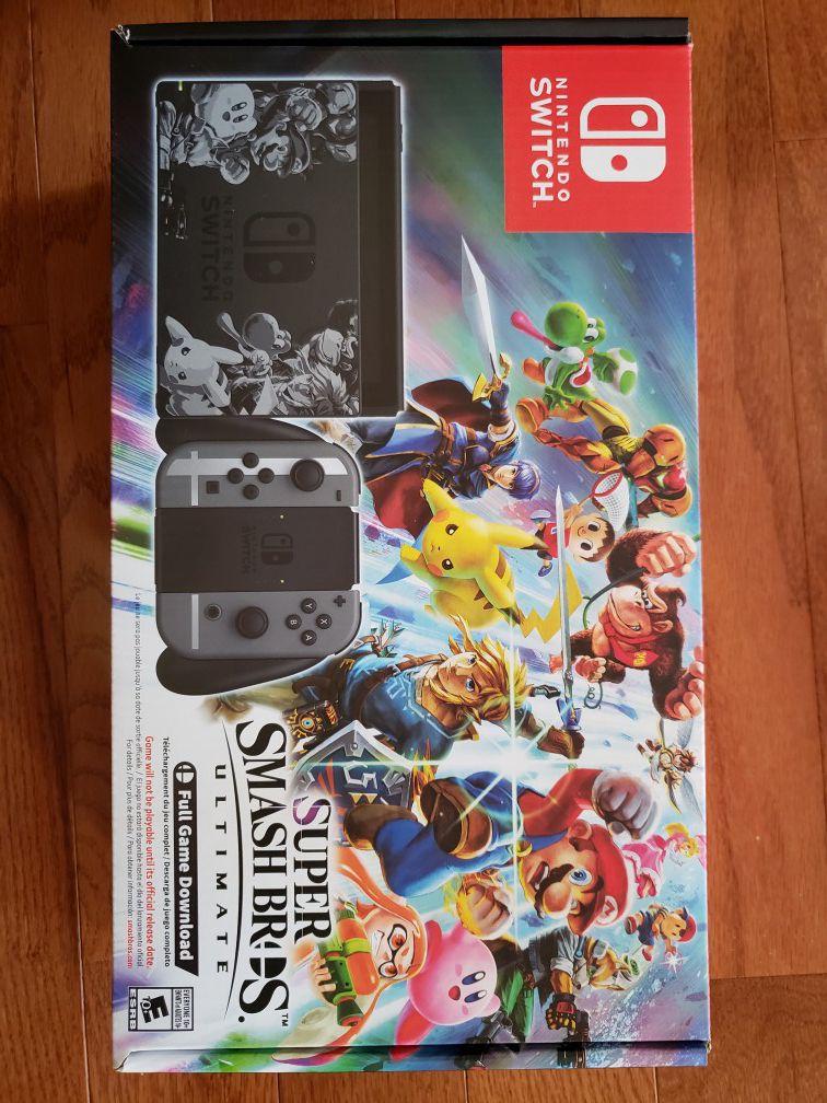 Nintendo Switch Super Smash Bros Ultimate Edition Bundle