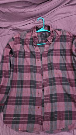purple and black flannel