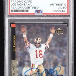 Joe Montana Signed 1995 Upper Deck Joe Montana Box Set 273 Touchdowns #32 (PSA | Auto Grade PSA Authentic)