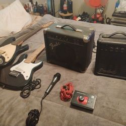 2 Guitars Amps And Accessories 