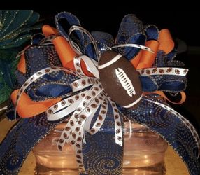 Broncos lighted glass block