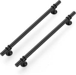 Ravinte 25-pack Black Matte Cabinet Handles Drawer Pulls Large 12.5"