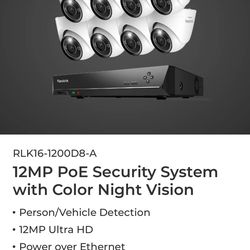 Reolink 12  Megapixel 8 Cam security (Pro edition)