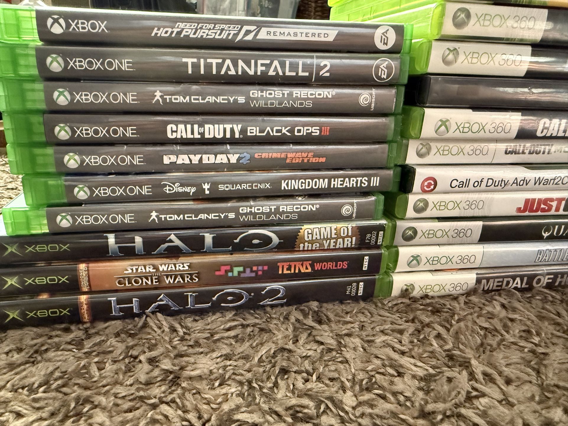 55 Games (Xbox, Xbox 360, Xbox one, PS3, Wii, PS2) $100 for All games