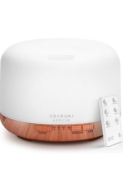 ASAKUKI Essential Oil Diffuser- Brown