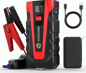 3000A Car Battery Jump Starter,12V Jump Starter Battery Pack Portable (up to 9.0L Gasoline and 7.0L Diesel Engine), Jump Box with 3 Modes Flashlight a