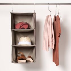 3 Shelf Hanging Closet Organizer