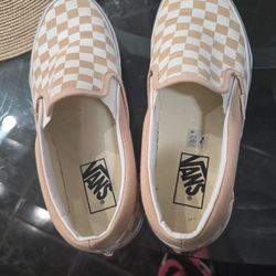 Checkered Beige Vans