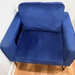 2 Royal Blue Accent Chairs
