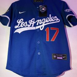Kids Youth New Blue Dodgers Ohtani Jersey