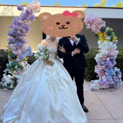 Luxury Wedding Dress With 5 Steal Good Petticoat