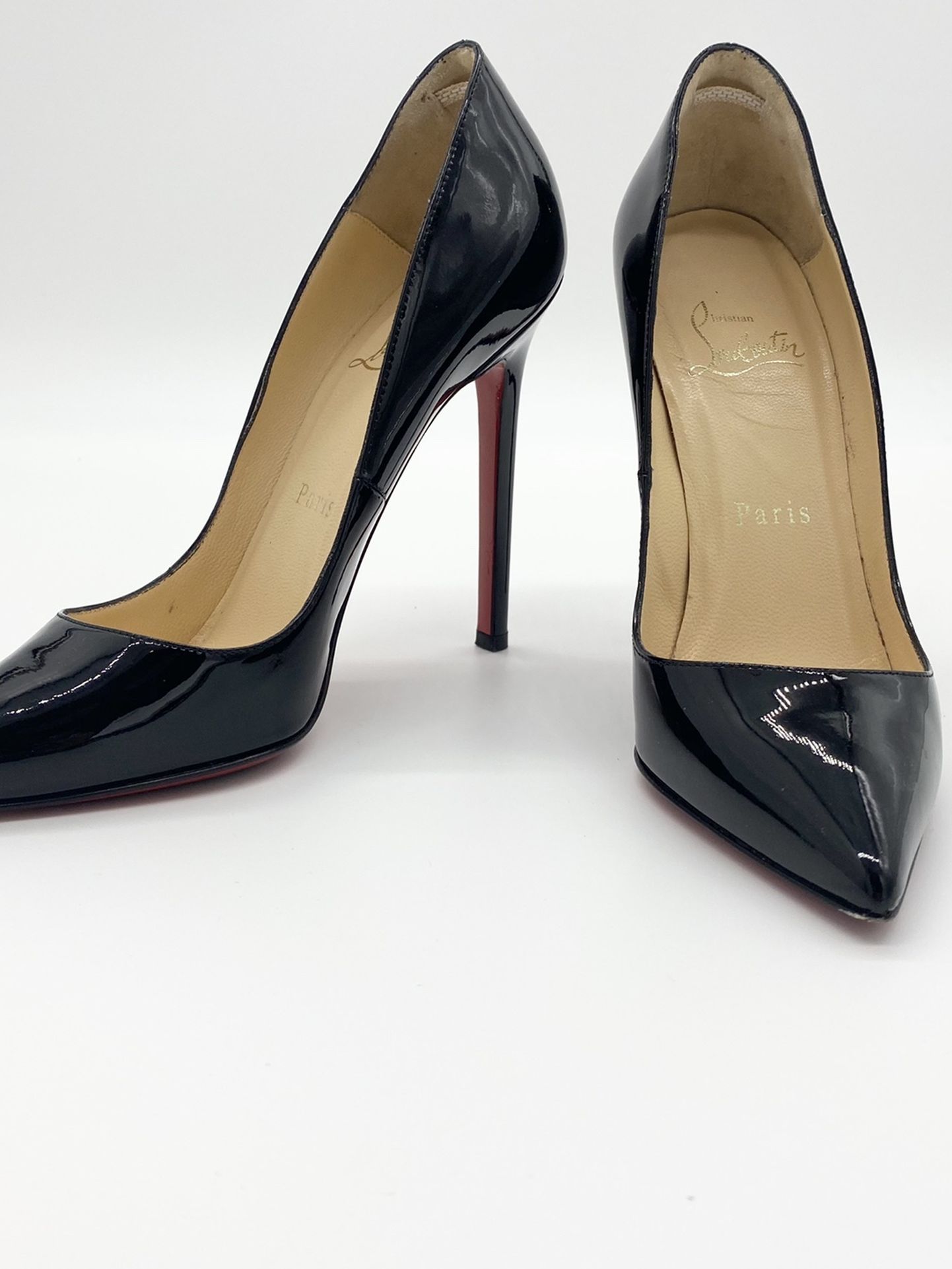 Christian Louboutin Pigalle 120 Black Patent 34.5 (Fits like a 5-5.5