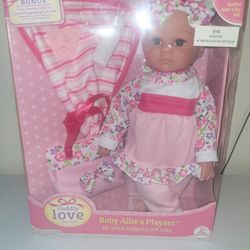 Baby Allie's Playset. Baby Doll. Huggable Soft Baby. Muñeca De Bebe . Juguete