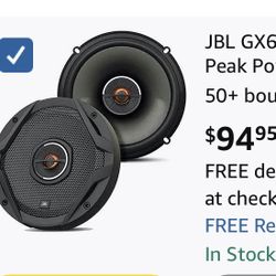 JBL GX628 6.8 inch 2 Way Coaxial Car Loudspeakers - Black ( Pair )
