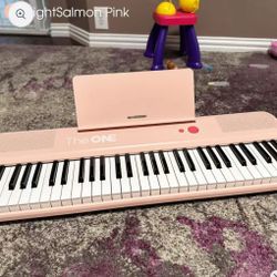 The ONE COLOR Smart Keyboard, Portable and Light up Keyboard with Bluetooth for Beginners