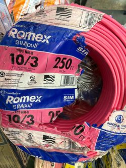 New romex wire 10/3