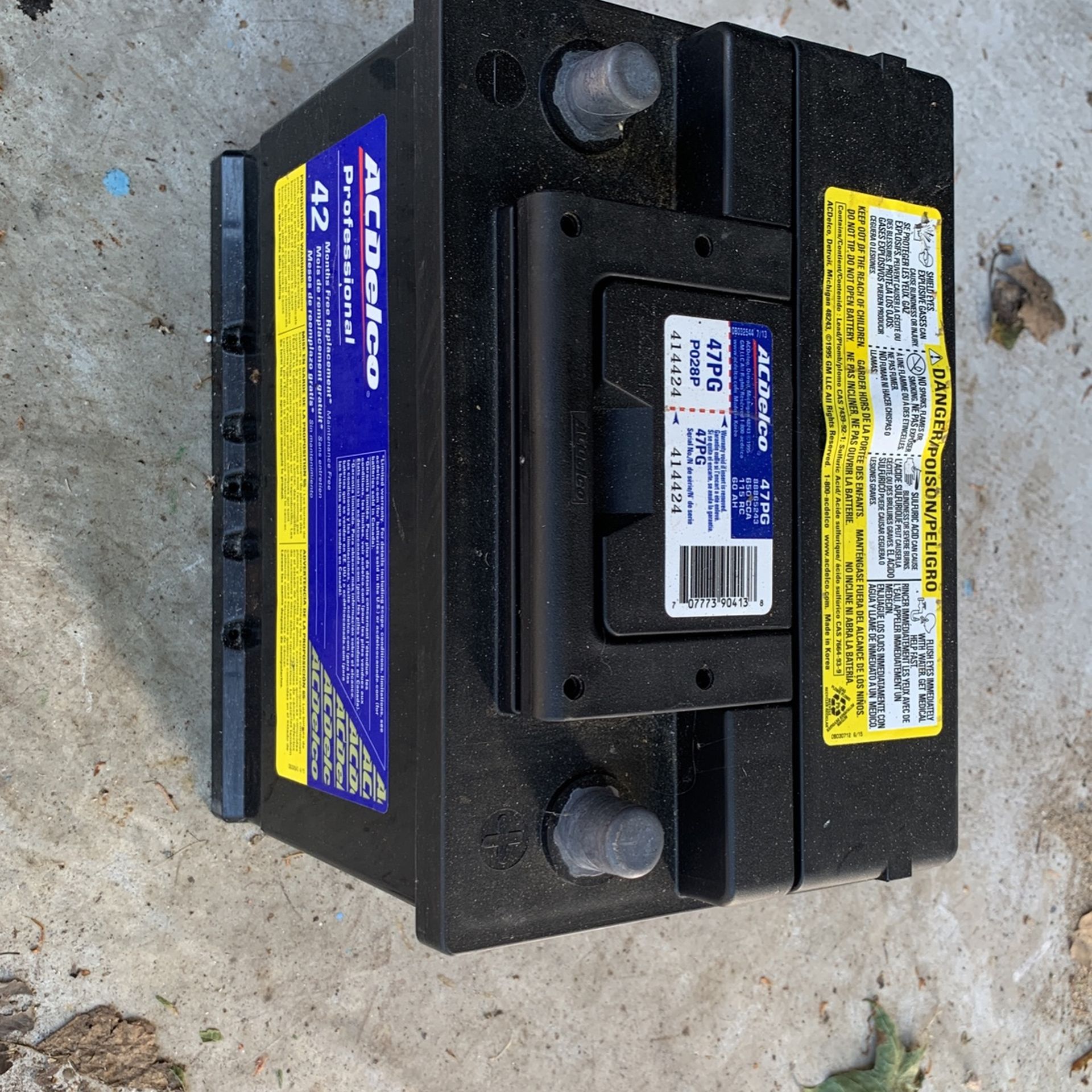 AC Delco Car Battery