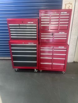 2 Craftsman 15 drawer tool boxes