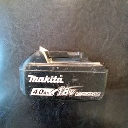 Makita 4.0 AH Lithium Battery 18v