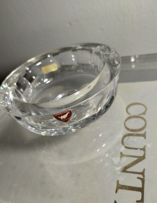 ORREFORS SWEDEN CRYSTAL CANDY DISH - VOTIVE - BOWL 4.5"×2" - V35