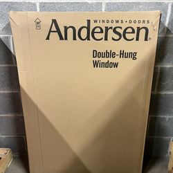 Andersen 29-5/8 x 40-7/8 400 Series White Clad Wood Tilt Wash Double Hung Window