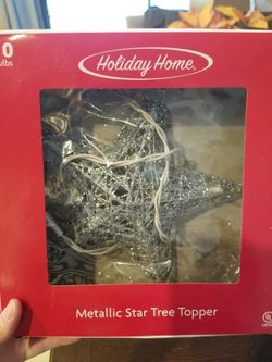 Silver Star Tree Topper