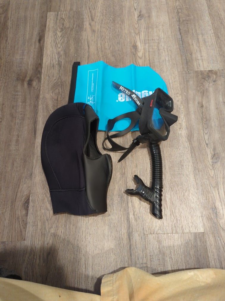 Hollis M-4 Mask with Snorkel, Bare 7mm Hood