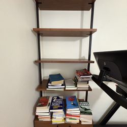 CB2 Helix 96” Walnut Bookcase