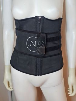 Joie In Life JNL Black Waist Trainer Corset with Front Zipper Size XS Or XXS