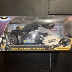 Mattel Batman: The Dark Knight Stealth Launch Batmobile With Bat-Pod Brand New