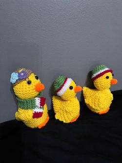 Set de pati tos.  A crochet