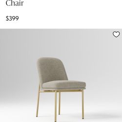 West Elm Chairs  250$ Each, 4 Total 