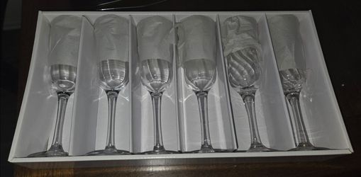 Glass Champagne Glasses