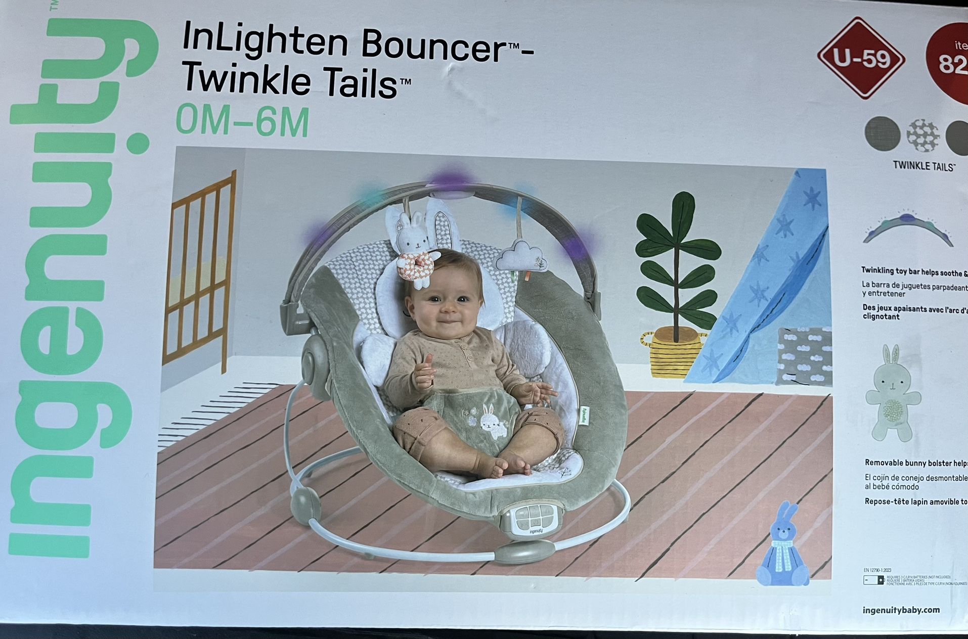 Ingenuity Baby Bouncer 0-6 Months