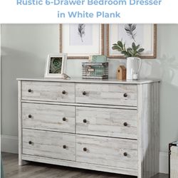 BRAND NEW Sauder 6 -Drawer Bedroom Dresser | White 