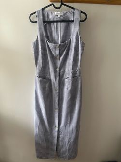 Blue gingham women’s dress size small