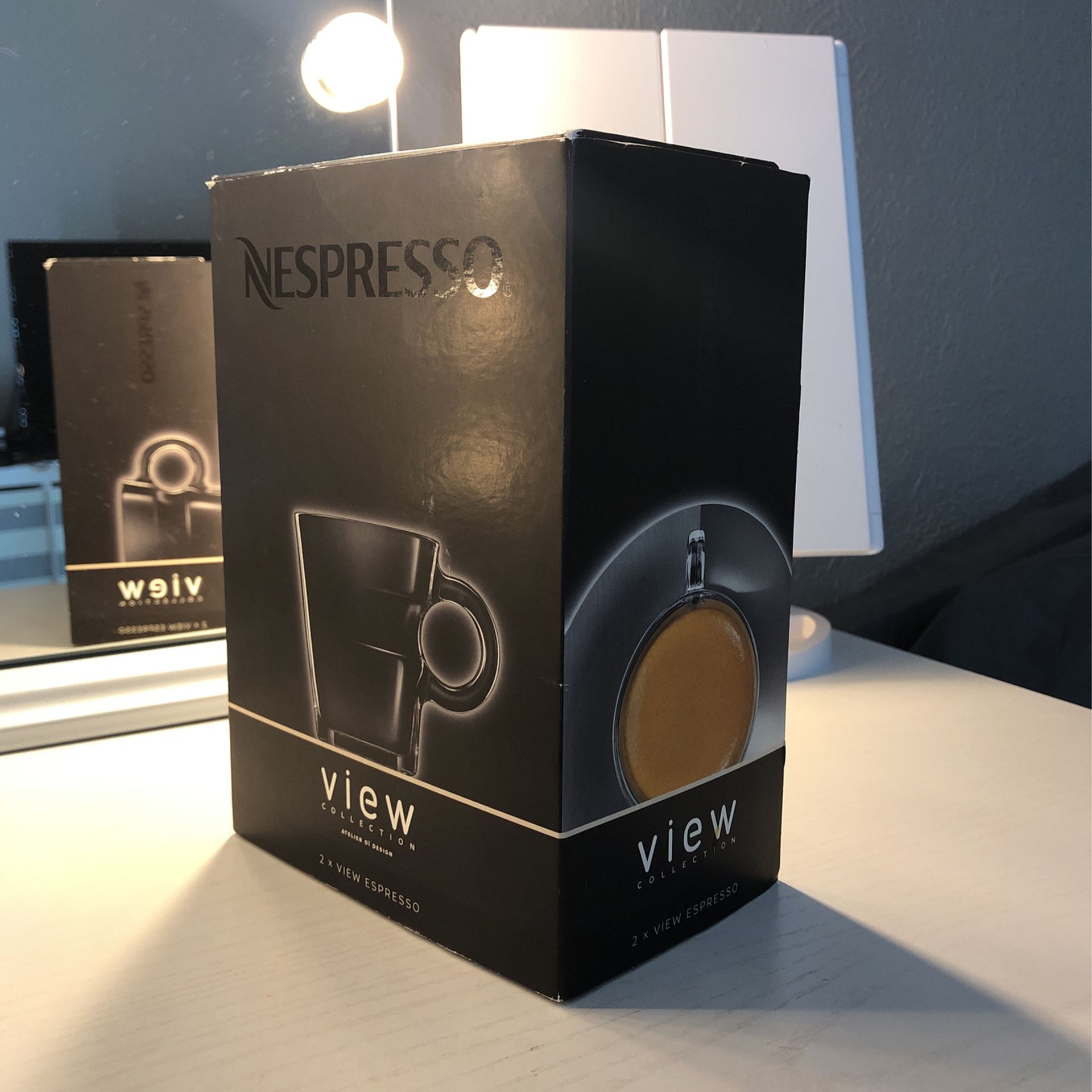NESPRESSO VIEW COLLECTION ESPRESSO CUPS + SAUCERS for Sale in