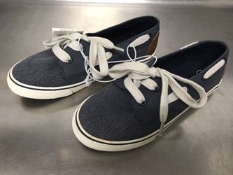 NWT - Cat & Jack Blue Boat Shoes - Size 1
