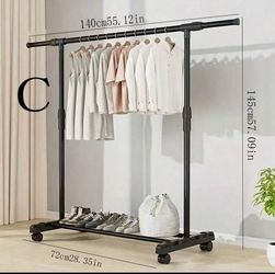 Household Multi-Functional Clothes Drying Rack Storage Organizer Modern Simple Coat Hat Rack
