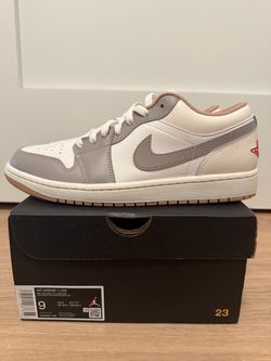 Jordan 1 Low “Sail College Grey Rattan” Men’s Size 9 553558-169