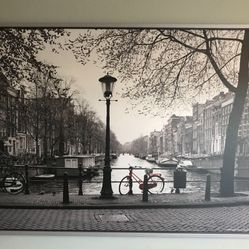 Framed Art of Amsterdam 55x39in