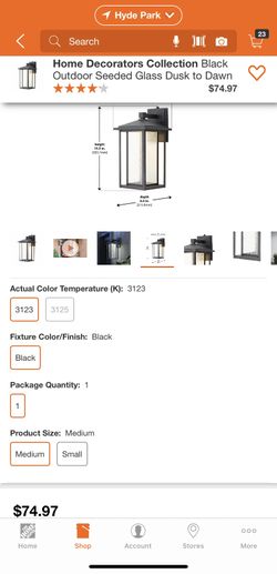 Home decorators collection. LED wall lantern