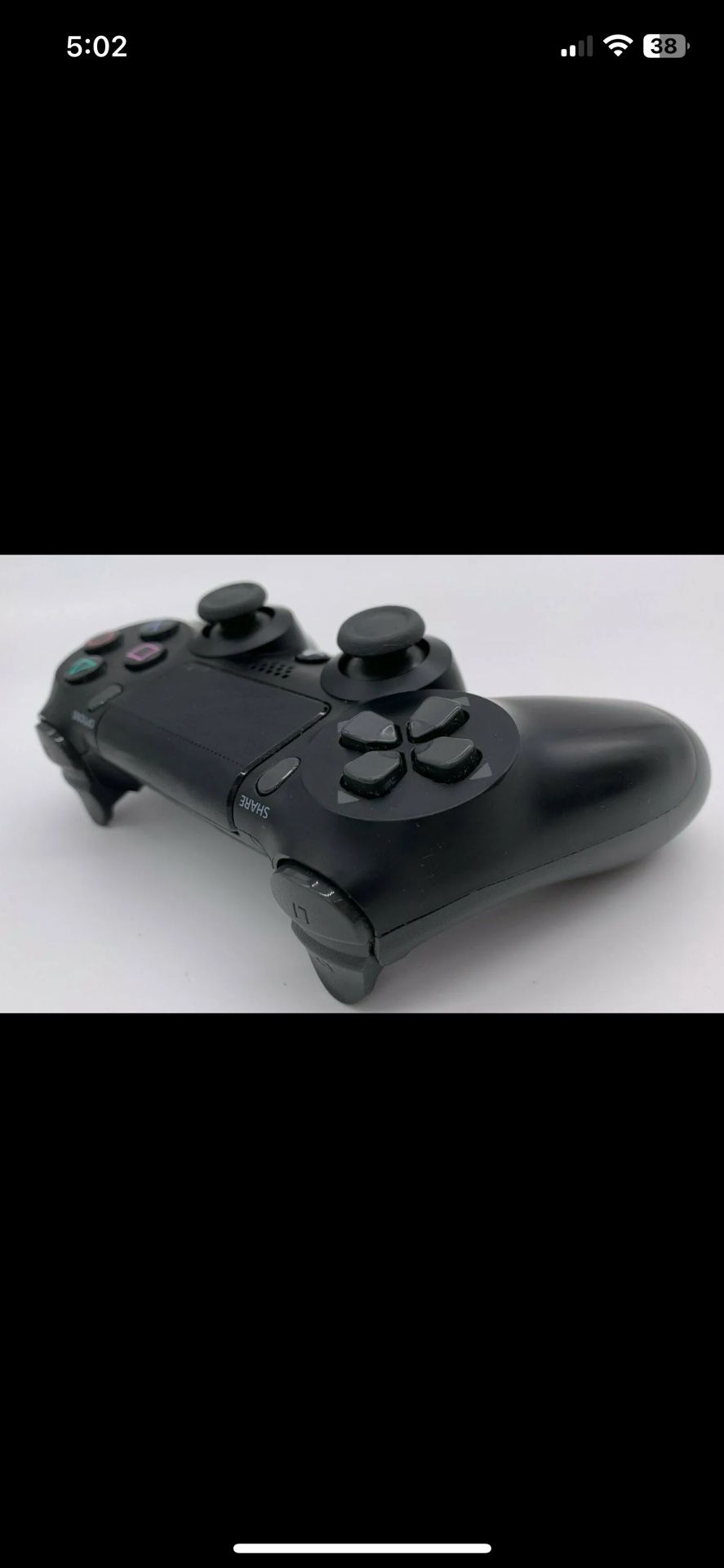Genuine Sony PlayStation 4 PS4 Dualshock 4 Wireless Controller Jet Black OEM