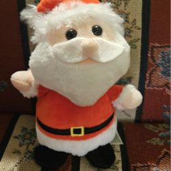 CHRISTMAS  SINGING SANTA  CLAUS SOFT PLUSH  TOY  