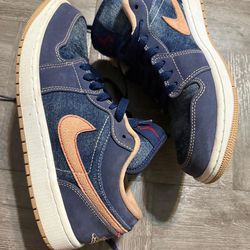 Jordan 1 denim low se size 8