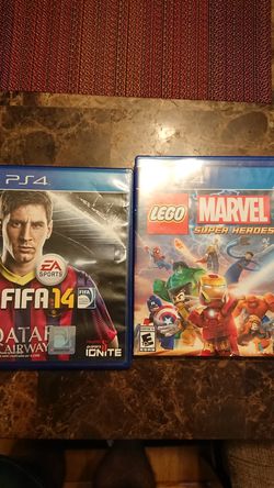 Ps4 fifa14 and Marvel Super Heroes