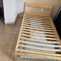 Twin Wooden Bed Frame 