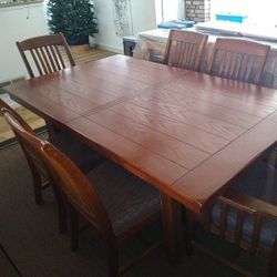 Solid, Authentic Cherry Wood Dining Set 